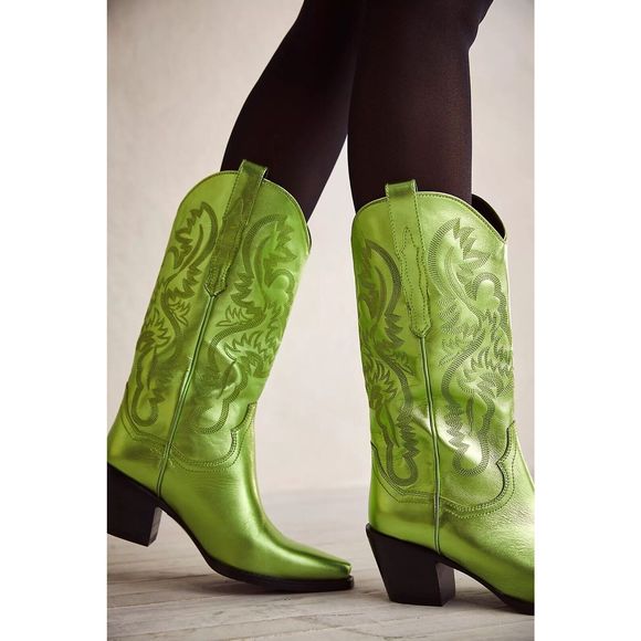 New Free People Dagget Western Boots By Jeffrey Campbell Size Us